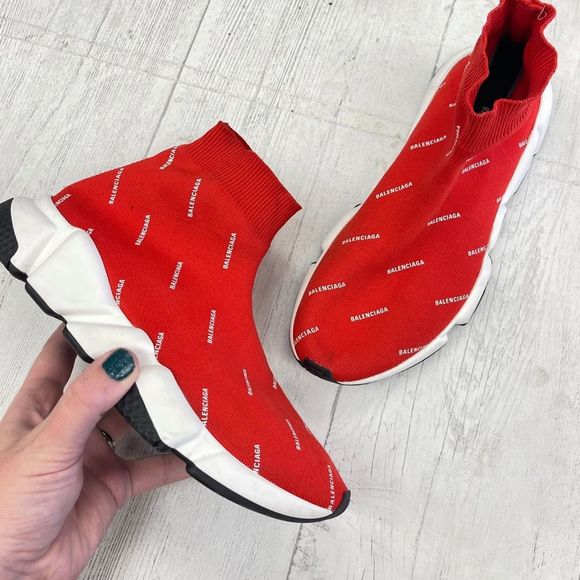 Balenciaga Shoes - Balenciaga Colette x Balenciaga Speed Trainer Red sneaker
